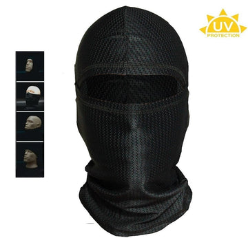 Balaclava Articulada Tática Militar Texturizada UV+ - Preta