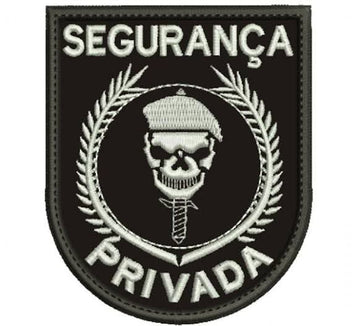 Patch de Brasão Segurança Privada (Escala de Cinza)