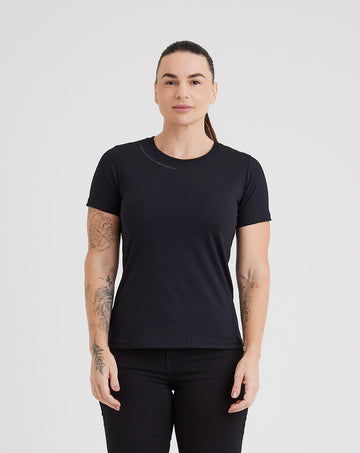 CAMISETA INVICTUS CONCEPT FORÇA PRETO FEMININA