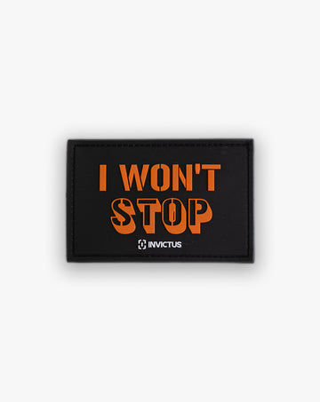 Patch Invictus Training I Won't Stop