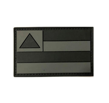 Patch Bandeira da Bahia Emborrachado (Escala de Cinza)