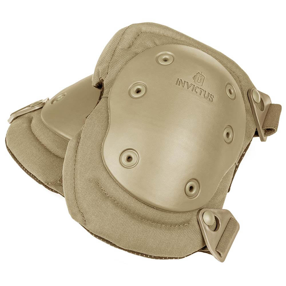 Joelheiras Tática Invictus Protec Profissional Militar - Tan