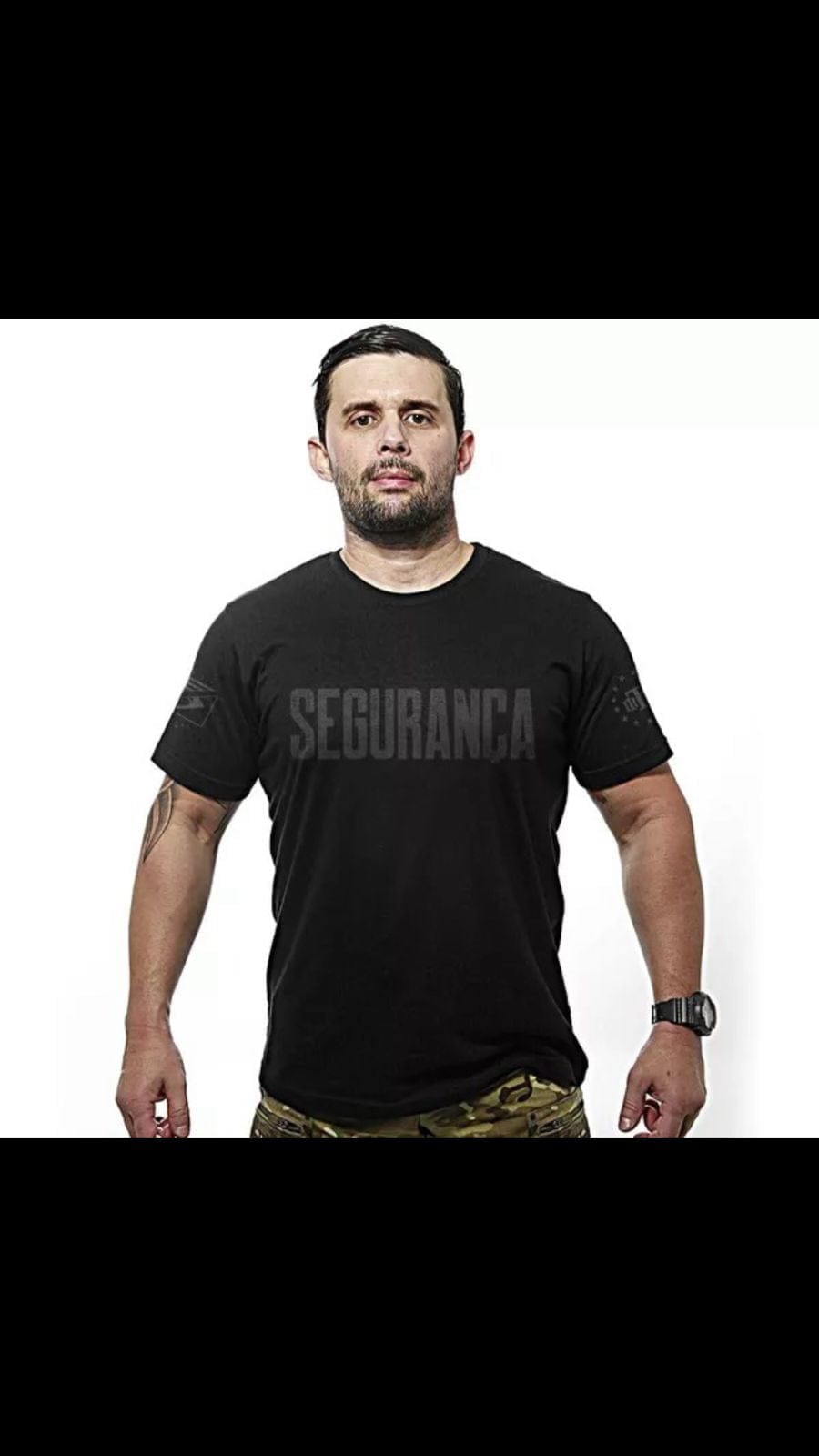 Camiseta Militar Dark Line Seguranca - TeamSix