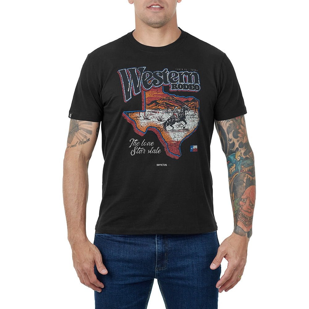 T-SHIRT INVICTUS CONCEPT WESTERN PRETO