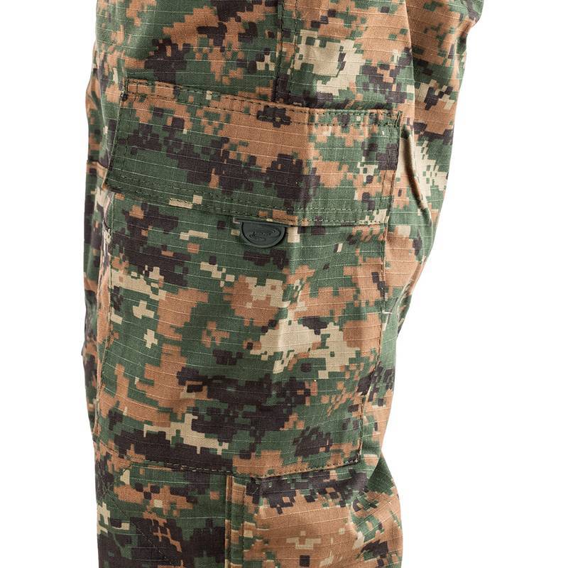 Calça Fox Boy Tática Camuflada Reforçada 6 Bolsos Rip-Stop