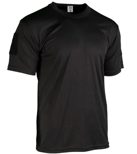 Camiseta Tática T-Shirt Combat Velcro Ombro - Preta
