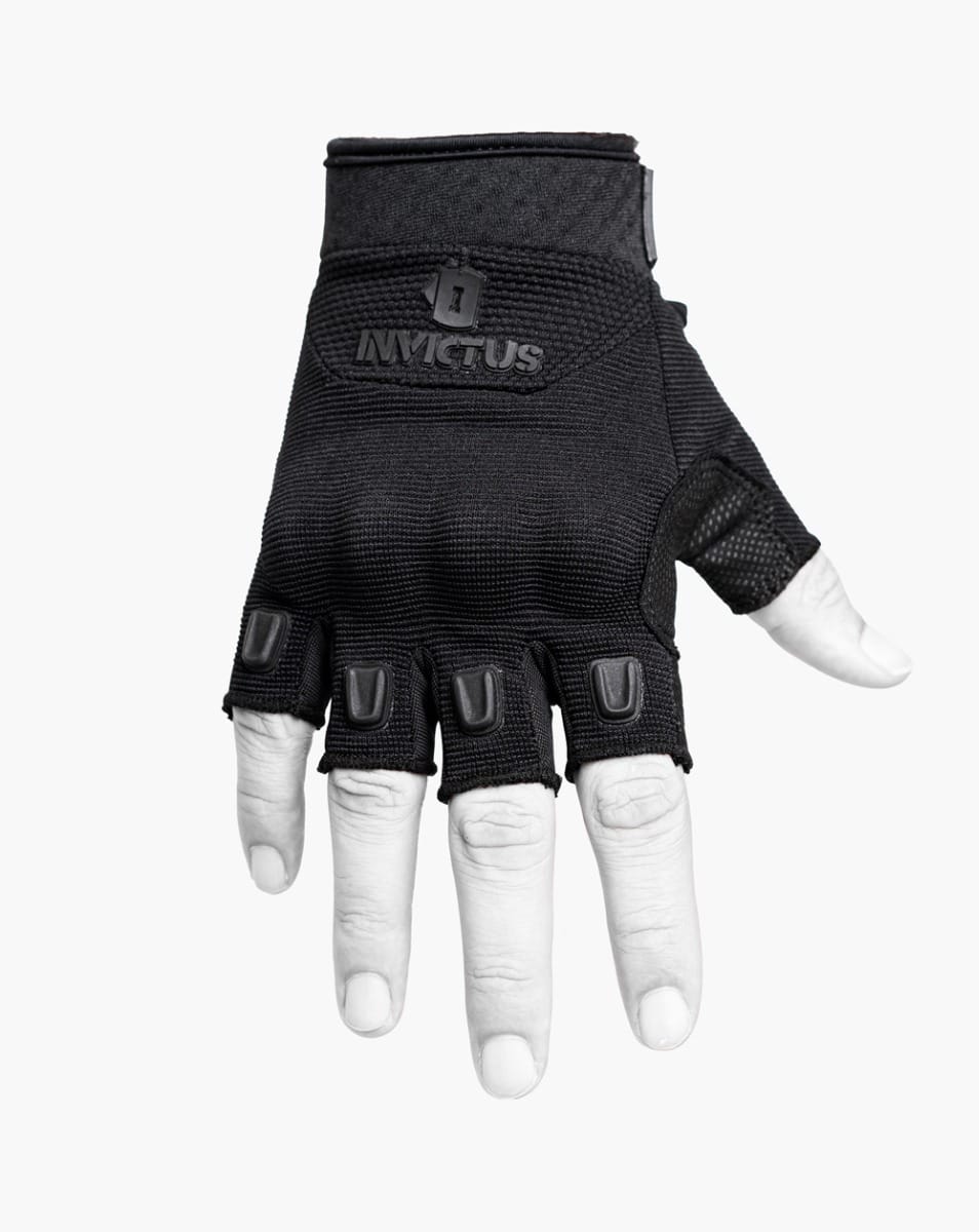 Luva Invictus Meio-Dedo Bunker Fingerless - Preta