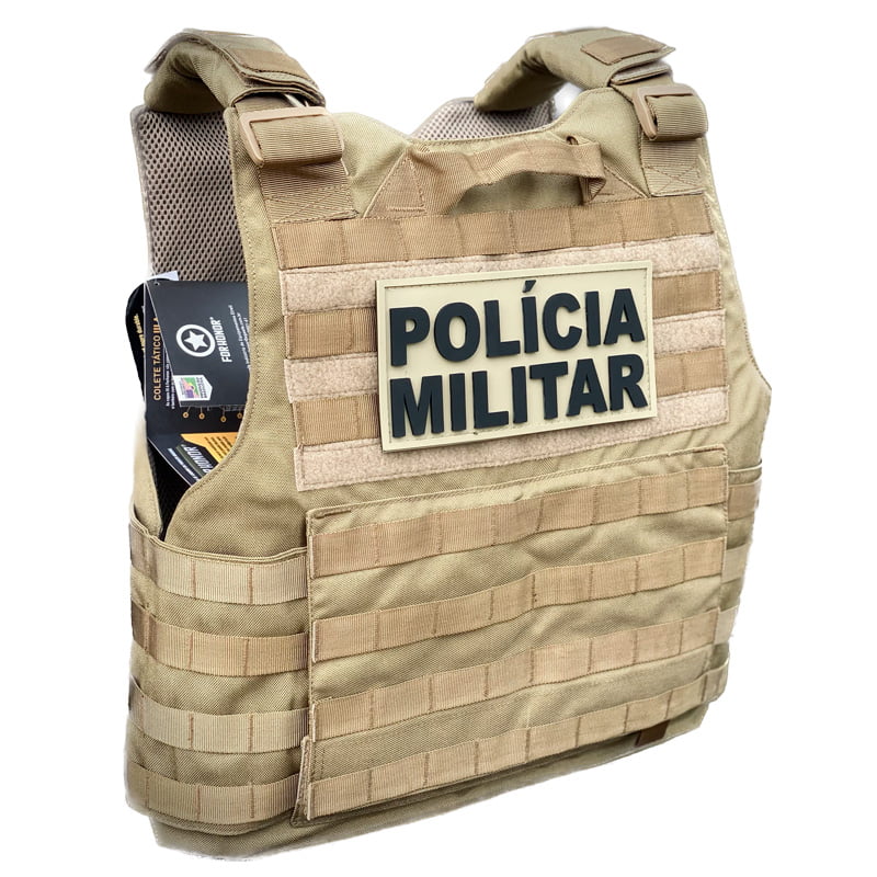 Emborrachado Grande Para Coletes PMBA Com Velcro – Costacaca POLÍCIA MILITAR