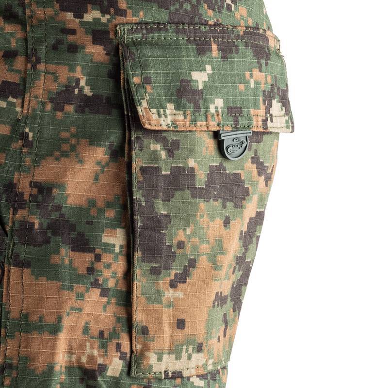 Calça Fox Boy Tática Camuflada Reforçada 6 Bolsos Rip-Stop