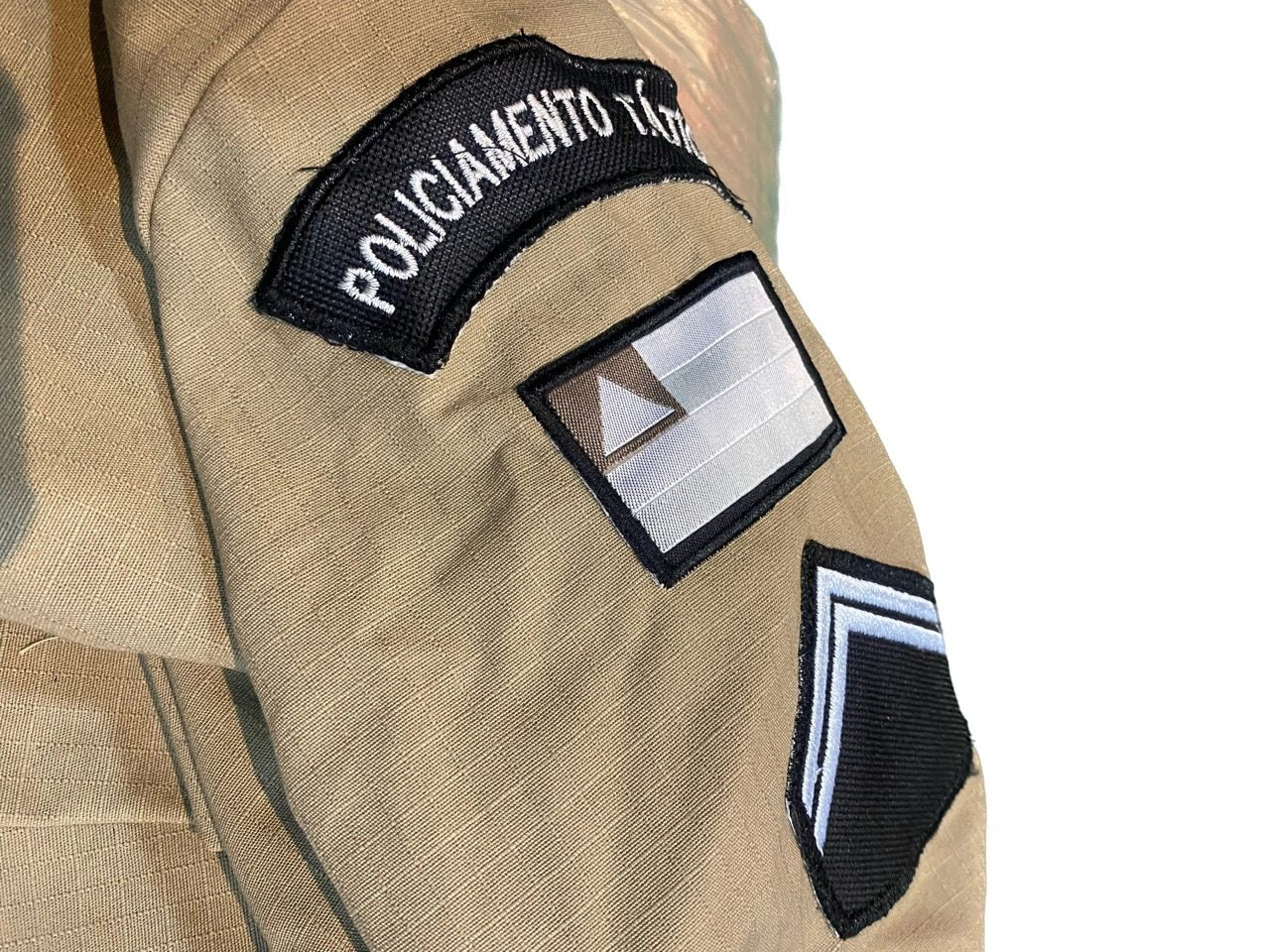 KIT Patches Bordados para Gandola PMBA - Escala de Cinza