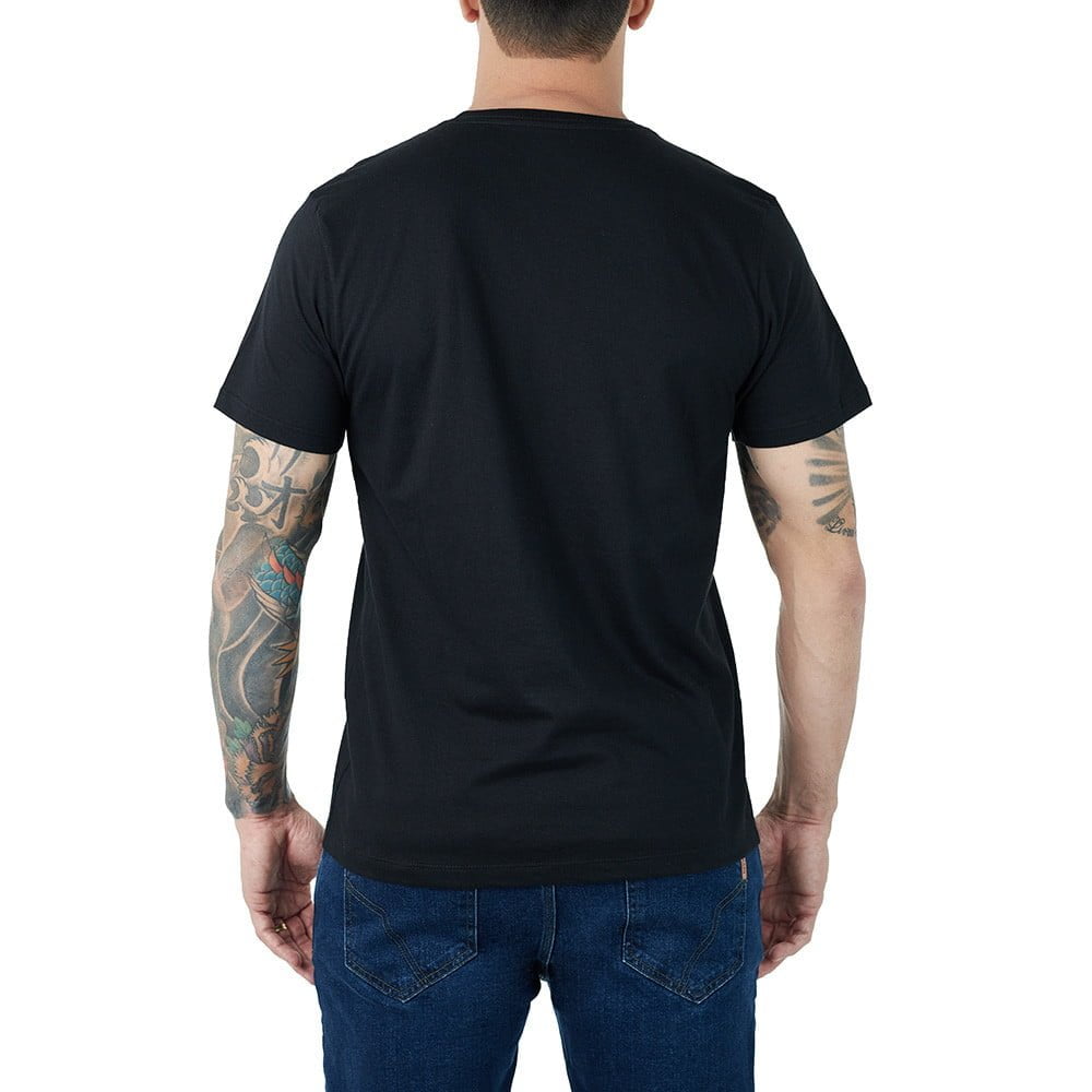 T-SHIRT INVICTUS CONCEPT NOT SCARED PRETO