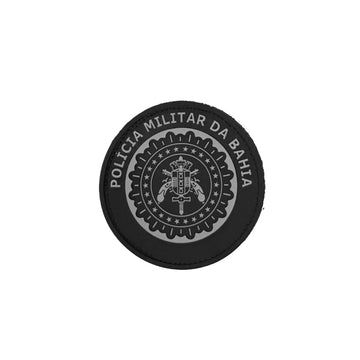 Patch Emborrachado Brasão PMBA (Escala de Cinza)