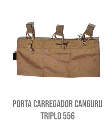 Porta Carregador Canguru .556 Triplo WTC - Caqui