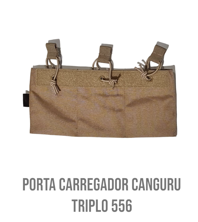 Porta Carregador Canguru .556 Triplo WTC - Caqui