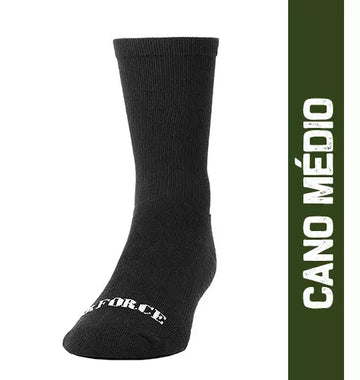 Meia BR Force Tática Combate 41-45 - Preta