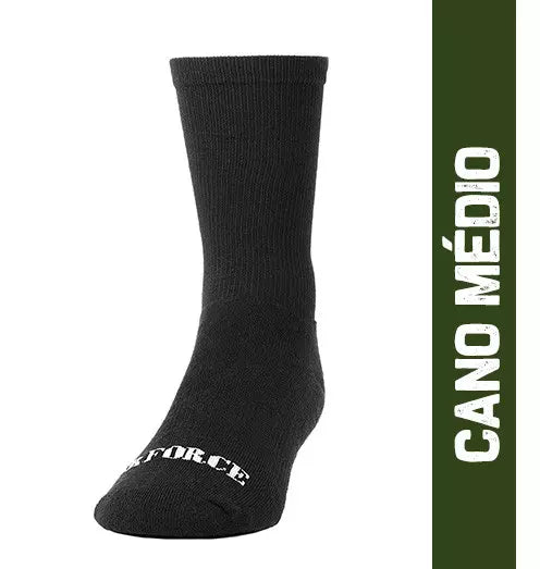 Meia BR Force Tática Combate 41-45 - Preta