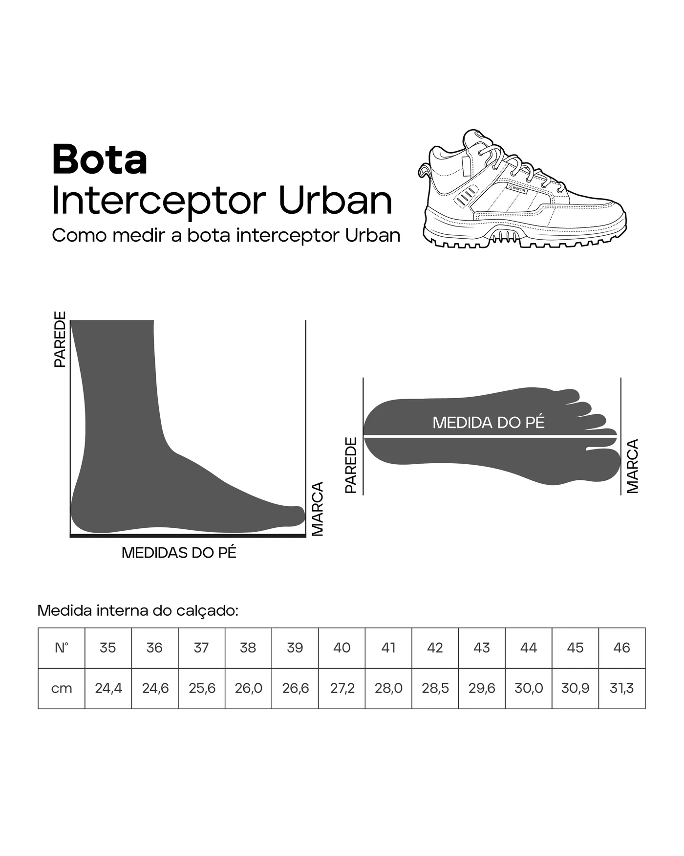 Bota Invictus Interceptor Urban Tática - Promoção