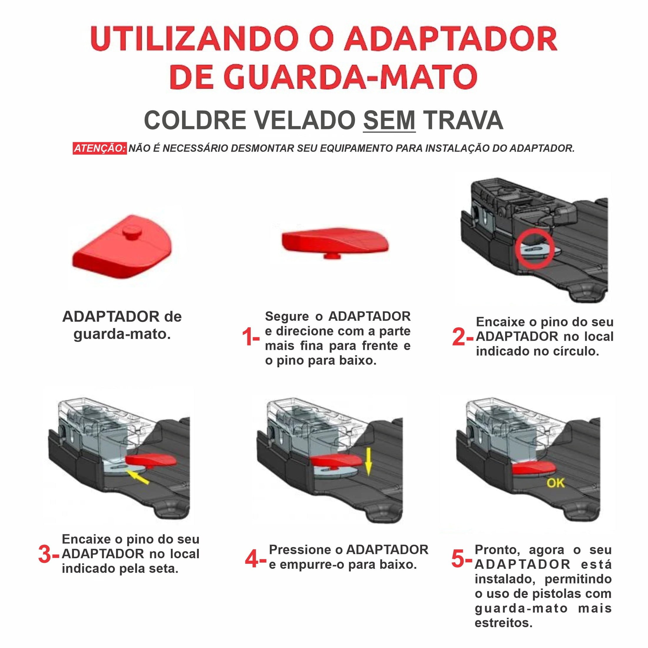 Coldre Velado Bélica Polímero (Universal)