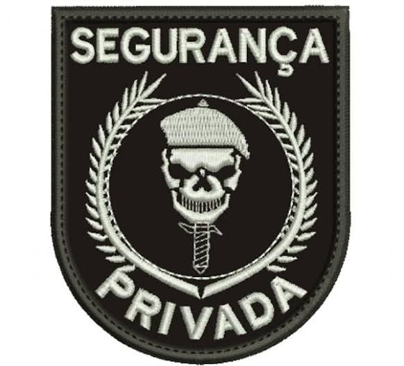 Patch de Brasão Segurança Privada (Escala de Cinza)