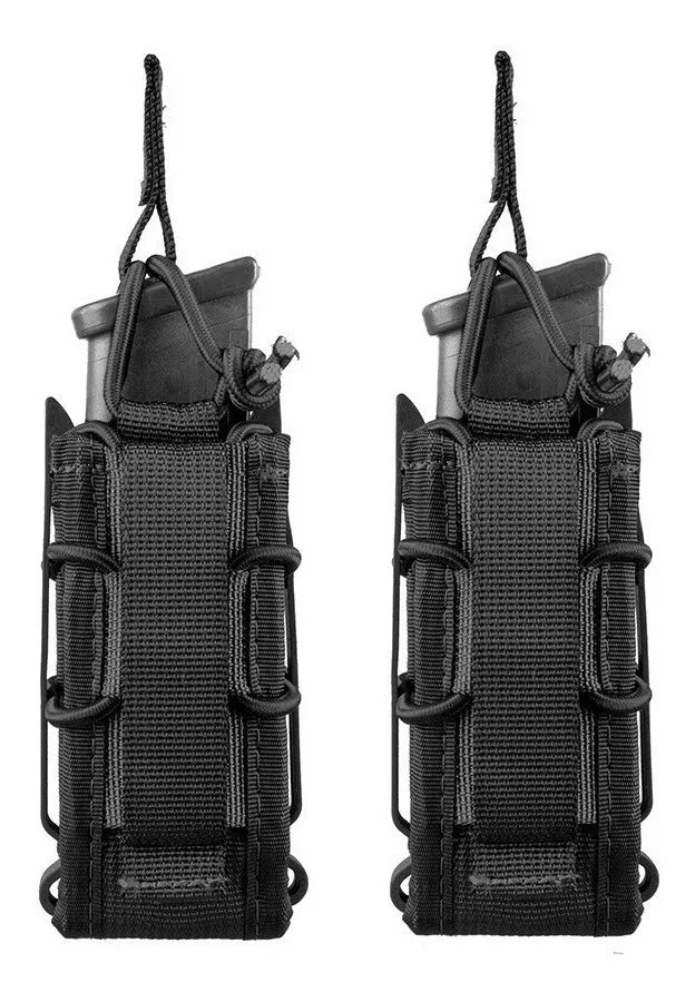 KIT 02 Porta Carregadores Invictus Reload Pistola Modular Molle