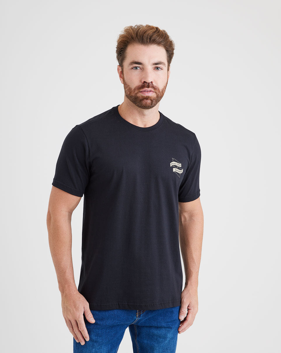 Camiseta Invictus Concept Don't Look Back - Preta
