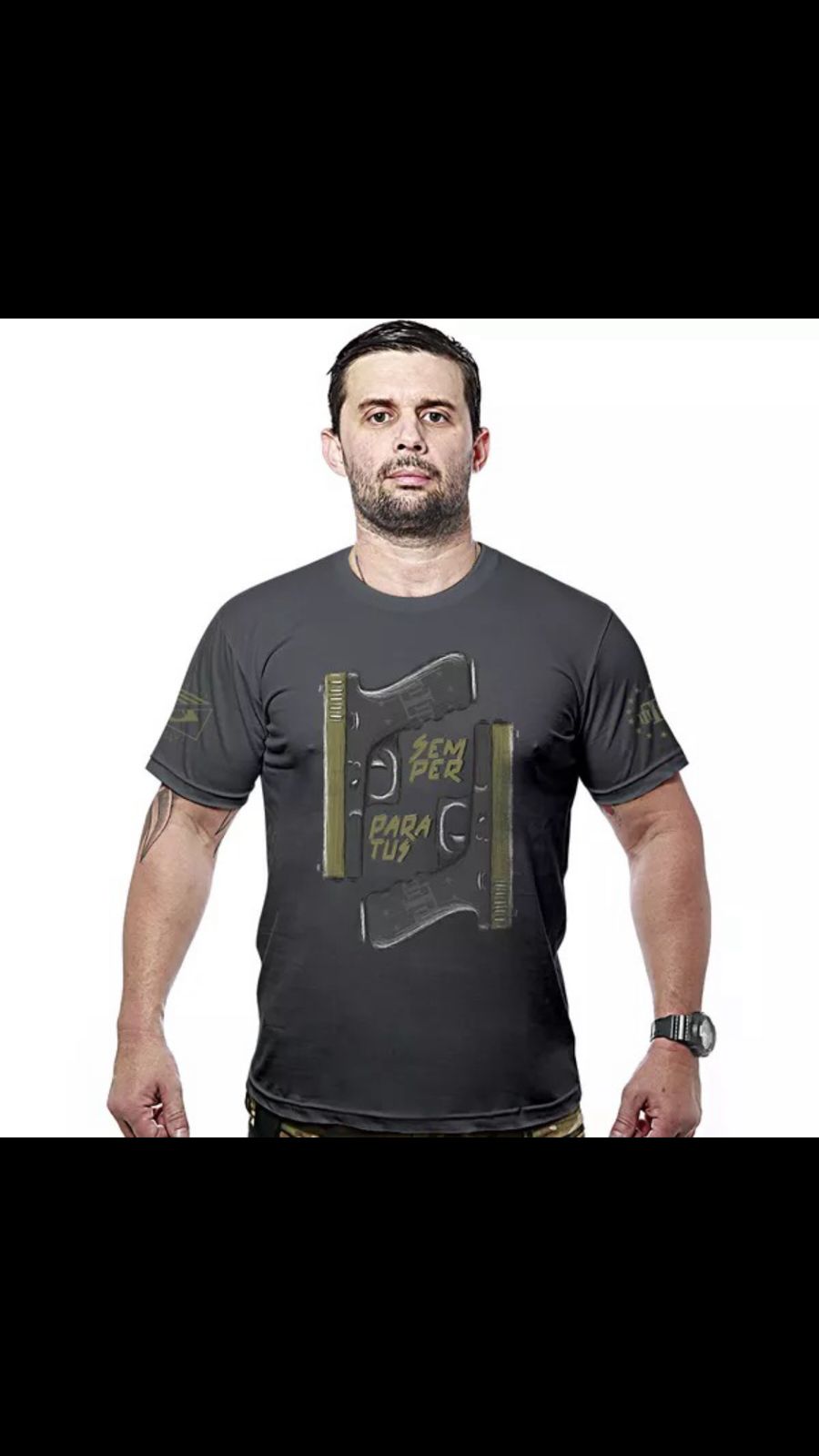 Camiseta Militar Concept Line Team Six Glocker Semper Paratus Hurricane - TeamSix
