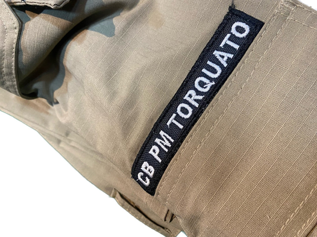 KIT Patches Bordados para Gandola PMBA - Escala de Cinza