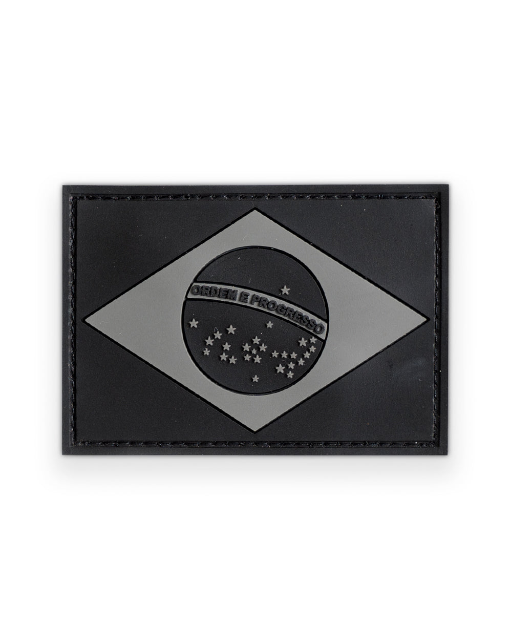 Patch Invictus Bandeira Brasil Negativa