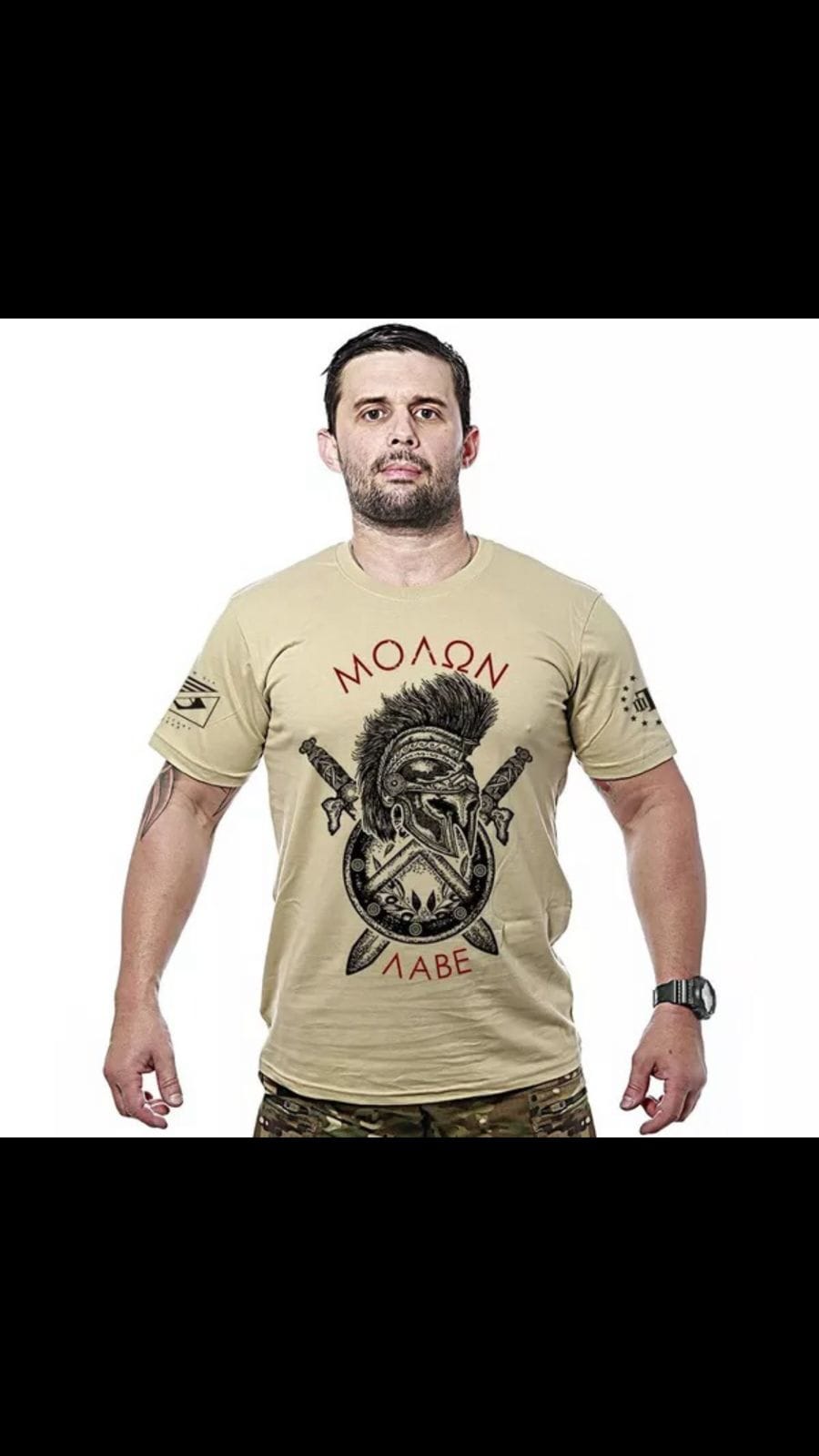 Camiseta Militar Molon Labe - TeamSix
