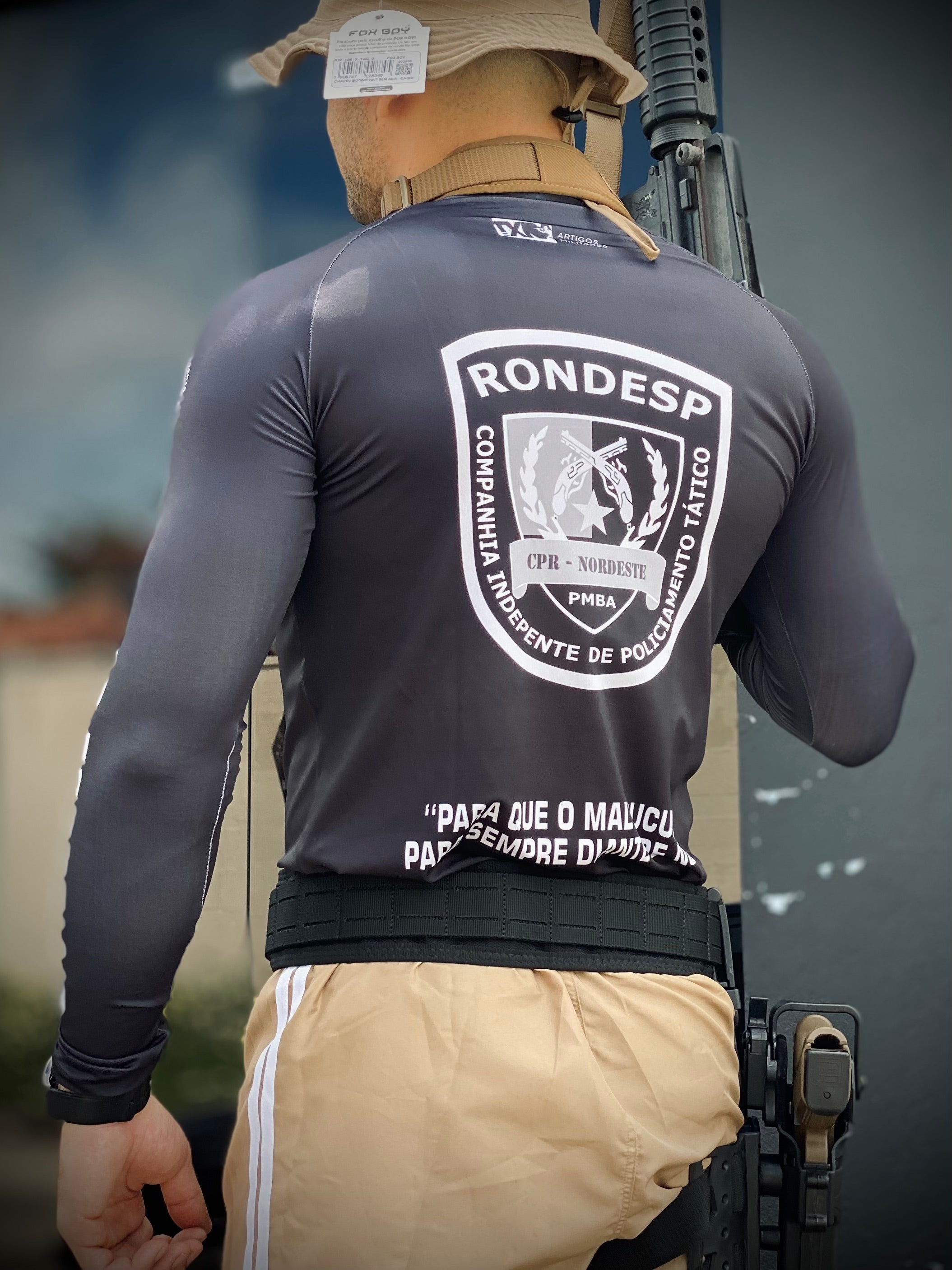Camisa Tática Militar Dryfit Rashguard: Personalização Premium