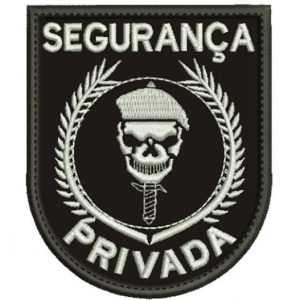 Patch de Brasão Segurança Privada (Escala de Cinza)