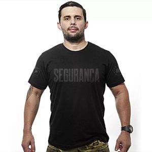 Camiseta Militar Dark Line Seguranca - TeamSix