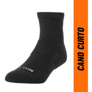 Meia Invictus Tática Tech Half Cano Curto - Preto