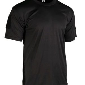 Camisa Tática T-Shirt Combat Velcro Ombro - Preta